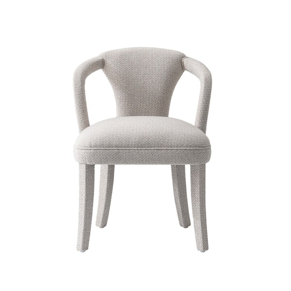 Palmer Dining Armchair In Silver Lining